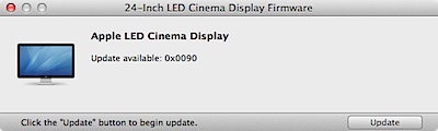 Cinema Display 24インチとMac Book Pro Late 2011での画面の点滅(チラつき)